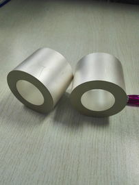 Dischi ceramici piezoelettrici rotondi dell'anello del cilindro positivi e negativi in un lato