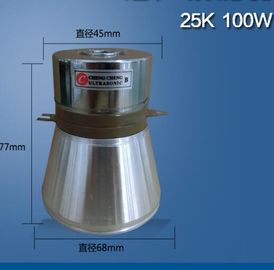 Sensore ultrasonico piezoelettrico 100W 25K del trasduttore dell'acciaio inossidabile