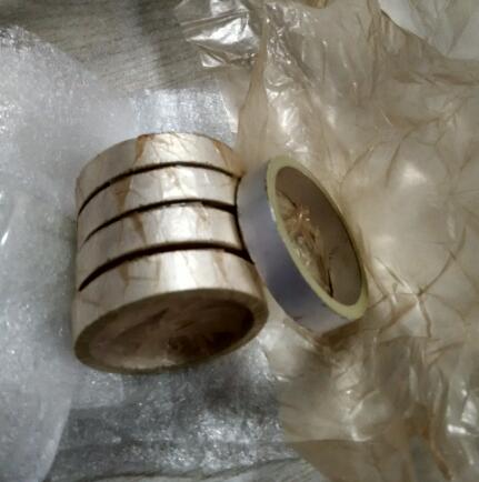 Alta efficienza su misura elettrodi ceramici piezo-elettrici di dimensione del piatto due di forma dell'anello e della metropolitana