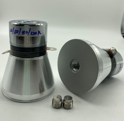 qualità  80mm Ultrasonic Piezoelectric Transducer 25/50/80/120k Four Frequency Fabbrica