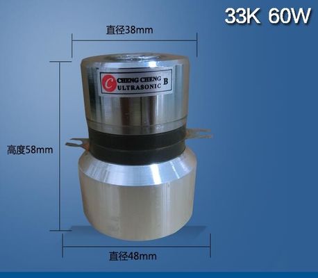 trasduttore piezoelettrico ultrasonico industriale di 60w 33k per il pulitore